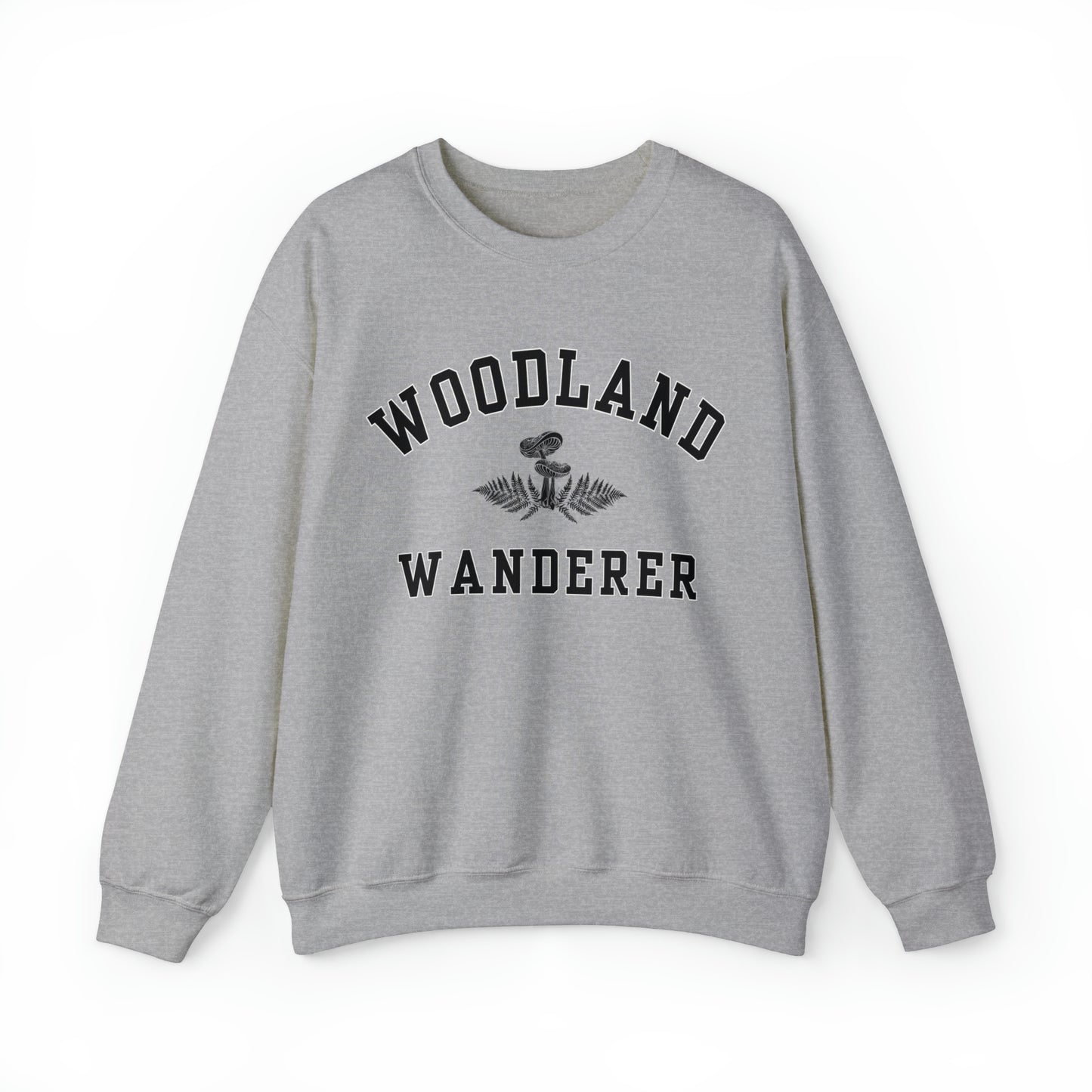 WOODLAND WANDERER WOMENS SWEATSHIRT | BLACK & WHITE