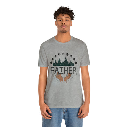 'FATHER: SLEEP DEPRIVED + STILL ALIVE' DAD T-SHIRT | FULL COLOR INK