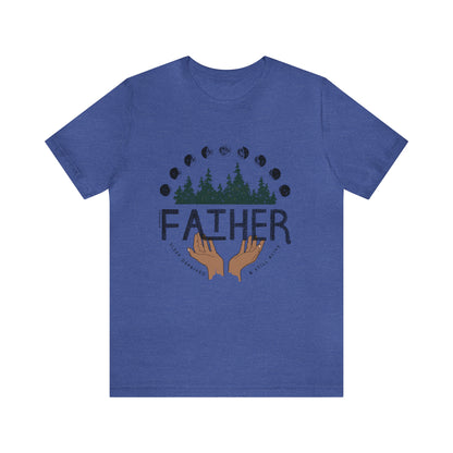 'FATHER: SLEEP DEPRIVED + STILL ALIVE' DAD T-SHIRT | FULL COLOR INK