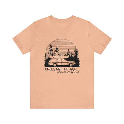 'ENJOYING THE RIDE' UNISEX T-SHIRT