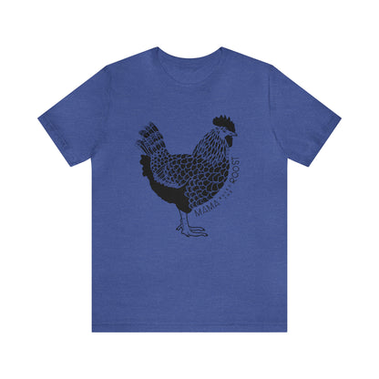 'MAMA RULES THE ROOST' CHICKEN MOM T-SHIRT