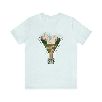 'COFFEE IS CALLING AND I MUST GO' UNISEX T-SHIRT | FULL COLOR