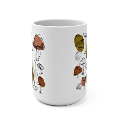 BOTANICAL MUSHROOM CERAMIC COFFEE MUG