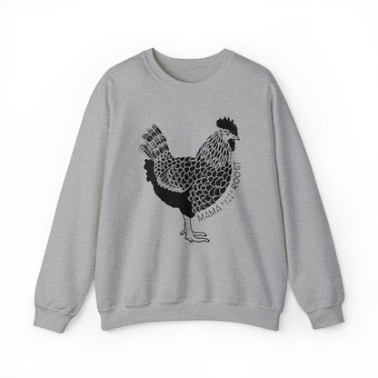 'MAMA RULES THE ROOST' WOMENS CHICKEN SWEATSHIRT