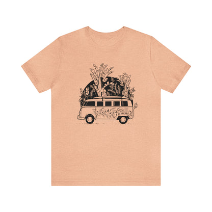 'NEVER STOP EXPLORING' VAN LIFE UNISEX T-SHIRT