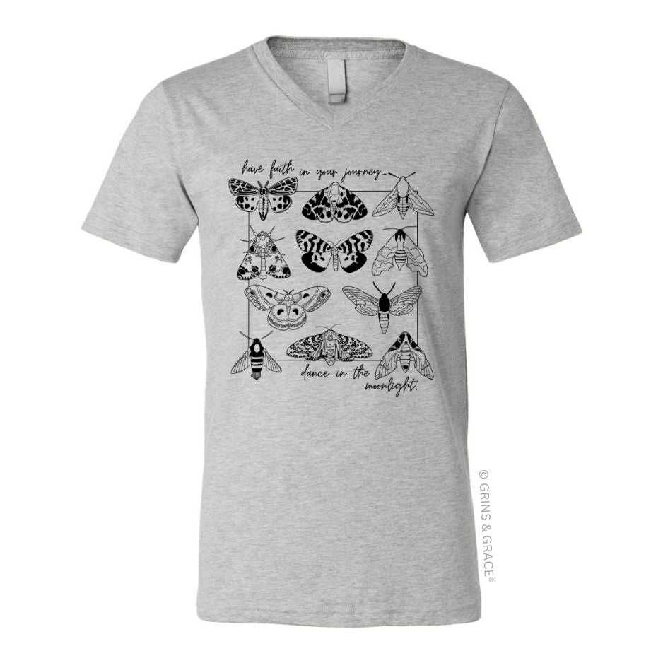 "HAVE FAITH IN YOUR JOURNEY" WOMEN'S MOTH T-SHIRT